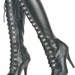Pleaser Shoes 5" D-Ring Stretch Knee Boot (SEDUCE-2024) Boots