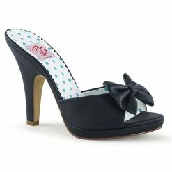 Pin Up Couture Pleaser Shoes 4" Bow Mini-Platform (SIREN-03)