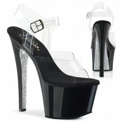 Pleaser Shoes 7" Platform Rhinestone Heel (SKY-308CRS)