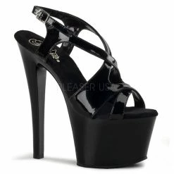 Pleaser Shoes 7" Stiletto Criss-Cross Platform (SKY-330)