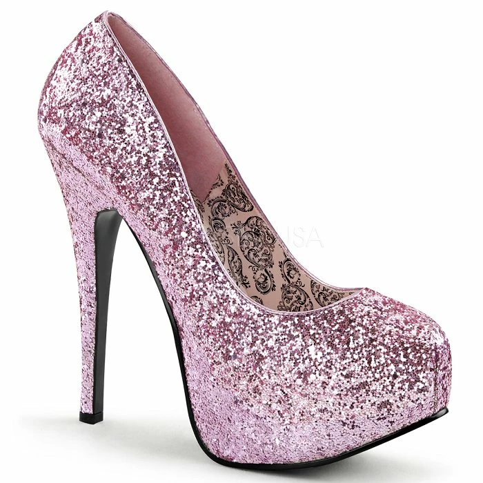 Bordello 5 3/4" Glitter Concealed Platform (TEEZE-06G)