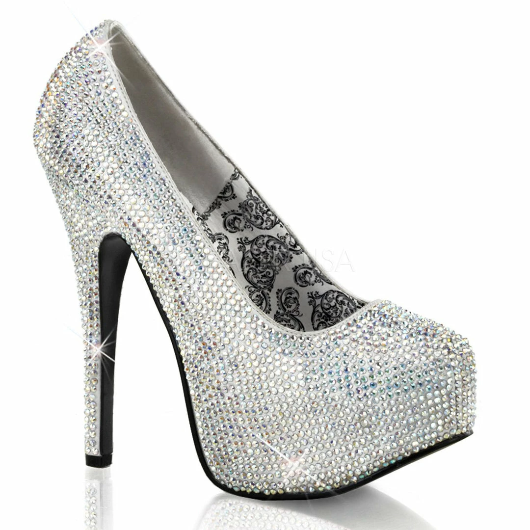 Pleaser Shoes 5 3/4" Rhinestone Platform (Teeze-06R Final Sale)