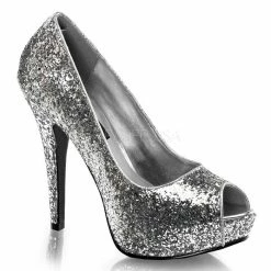 Funtasma 5 1/4" Open Toe Glitter Pumps (TWINKLE-18G Final Sale) Sales
