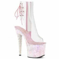Pleaser Shoes 7" Glitter Unicorn Platform Ankle Boot (UNICORN-1018C)