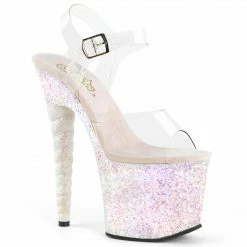 Pleaser Shoes 7" Unicorn Heel With Glitter Platform (UNICORN-708LG)