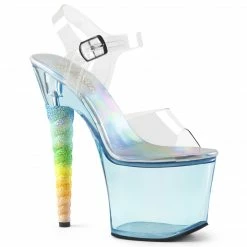 Pleaser Shoes 7" Glitter Ombre Unicorn Heel Featuring Tinted Platform (UNICORN-708T)